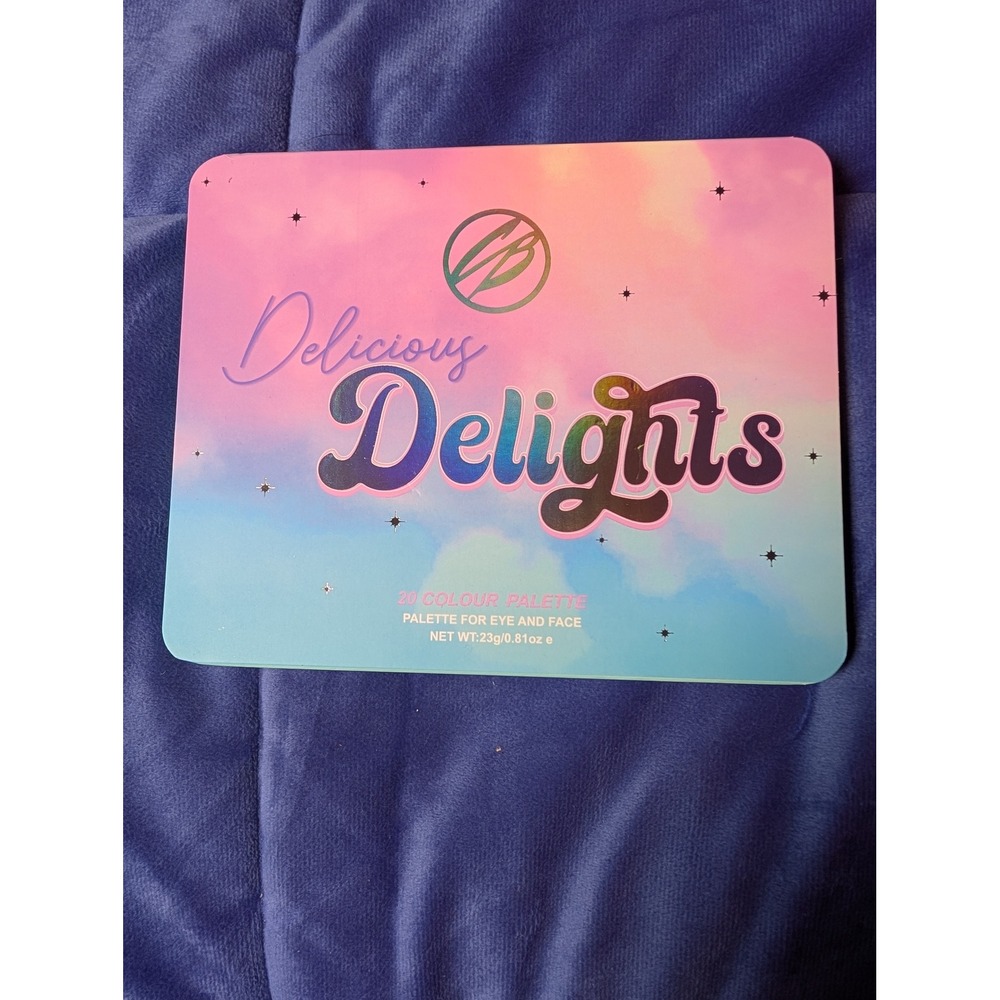 Cosmic Brushes Delicious Delights Palette OS Multicolor 20 Pan Eyeshadow NWT